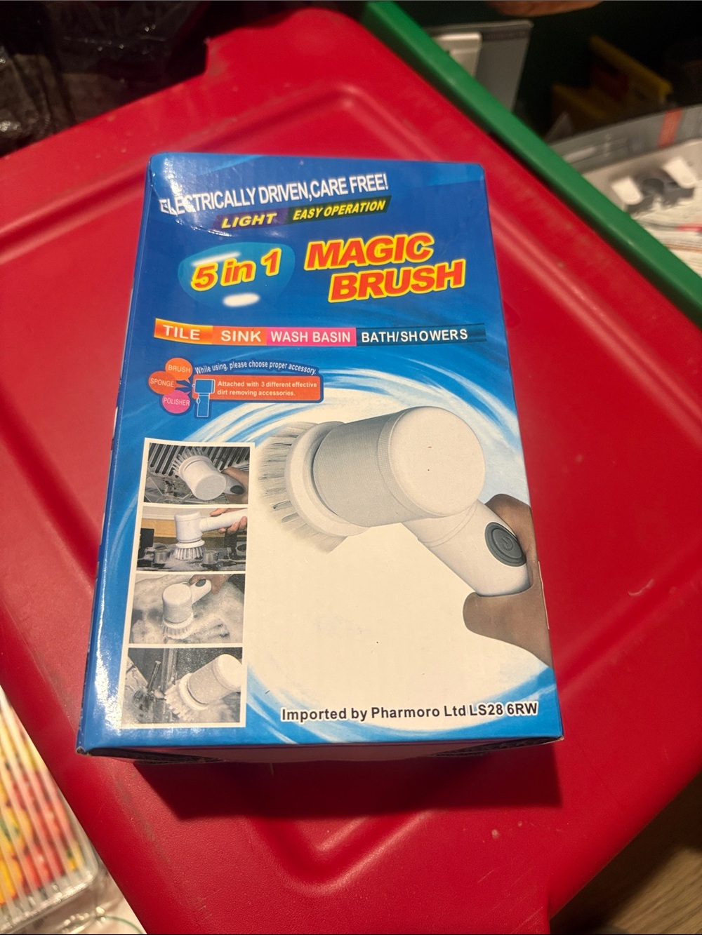 5-in-1 Electric Scrubbing Brush - White